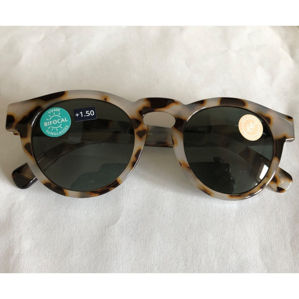New Peepers Round Nantucket Bifocal Sunglass Readers +1.50
